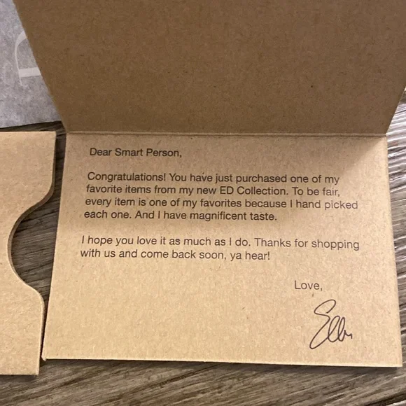 NIB [Ellen Degeneres] EG: 'Love' Langlee Ballet Flats in Black Big Girls Sz 4.5 - Picture 9 of 11